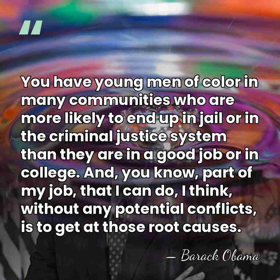 You have young men of color in many communities who are more&hellip; - Barack Obama