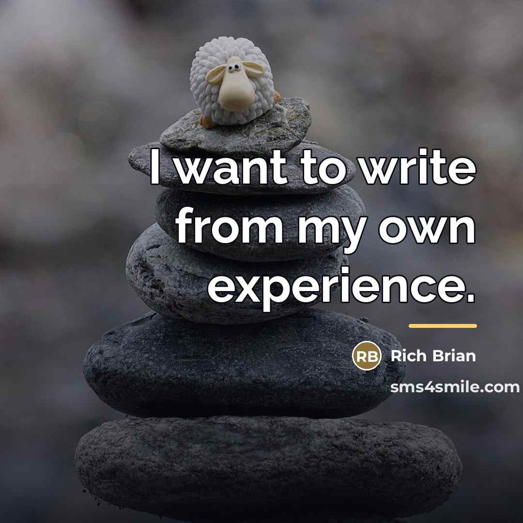 “I want to write from my own experience.…” quote by Rich Brian