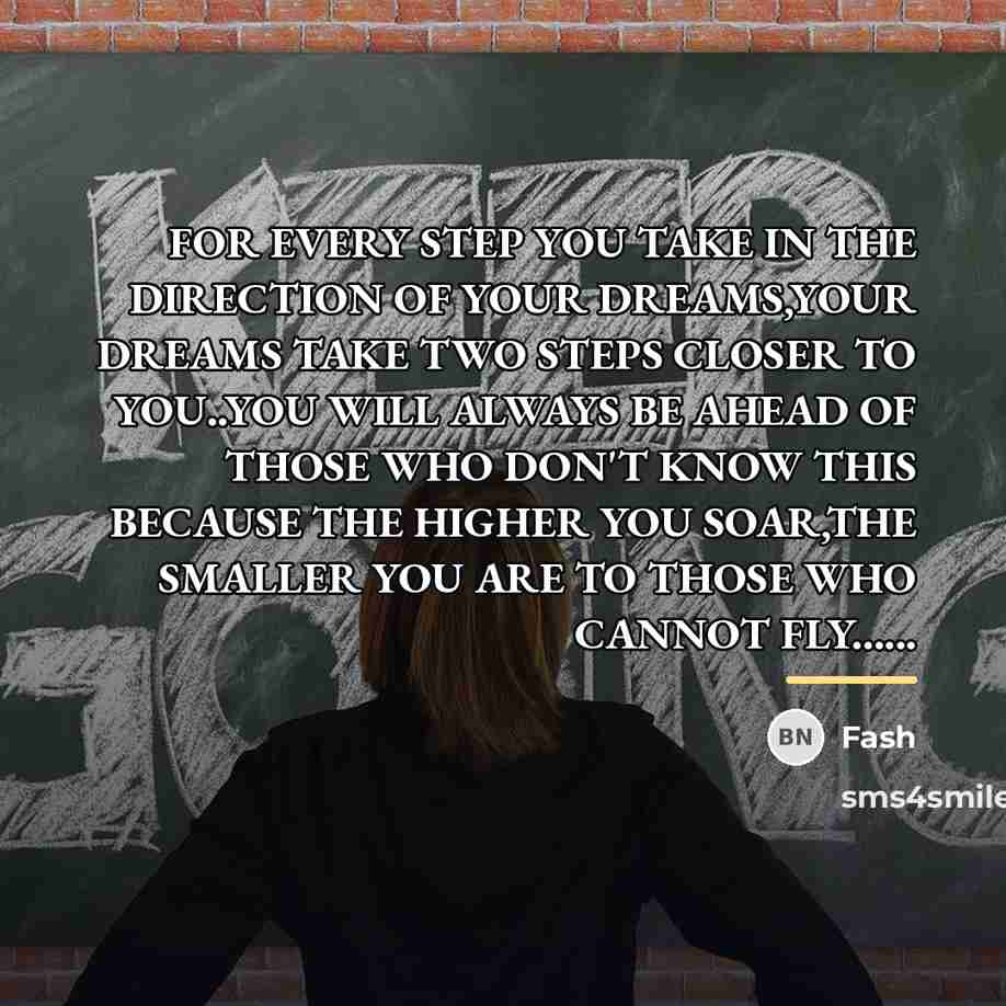 “FOR EVERY STEP YOU TAKE IN THE DIRECTION OF YOUR…” quote by Fash