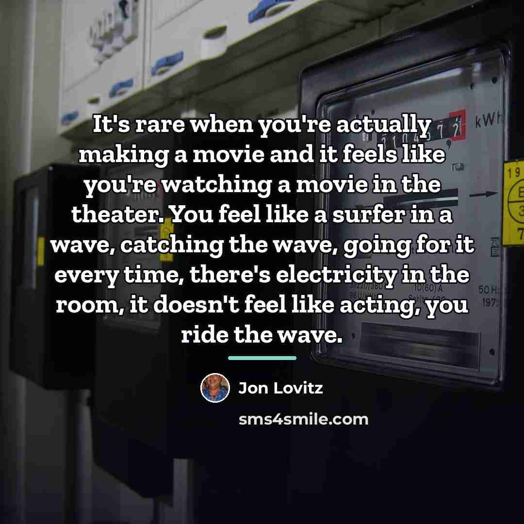 “It's rare when you're actually making a movie and it…” quote by Jon Lovitz