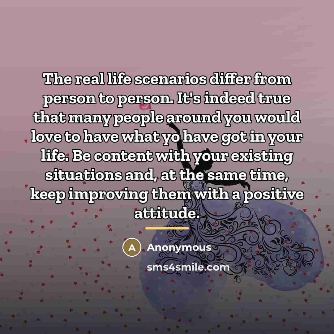 “The real life scenarios differ from person to person. It's…” quote by Chandrababu V S