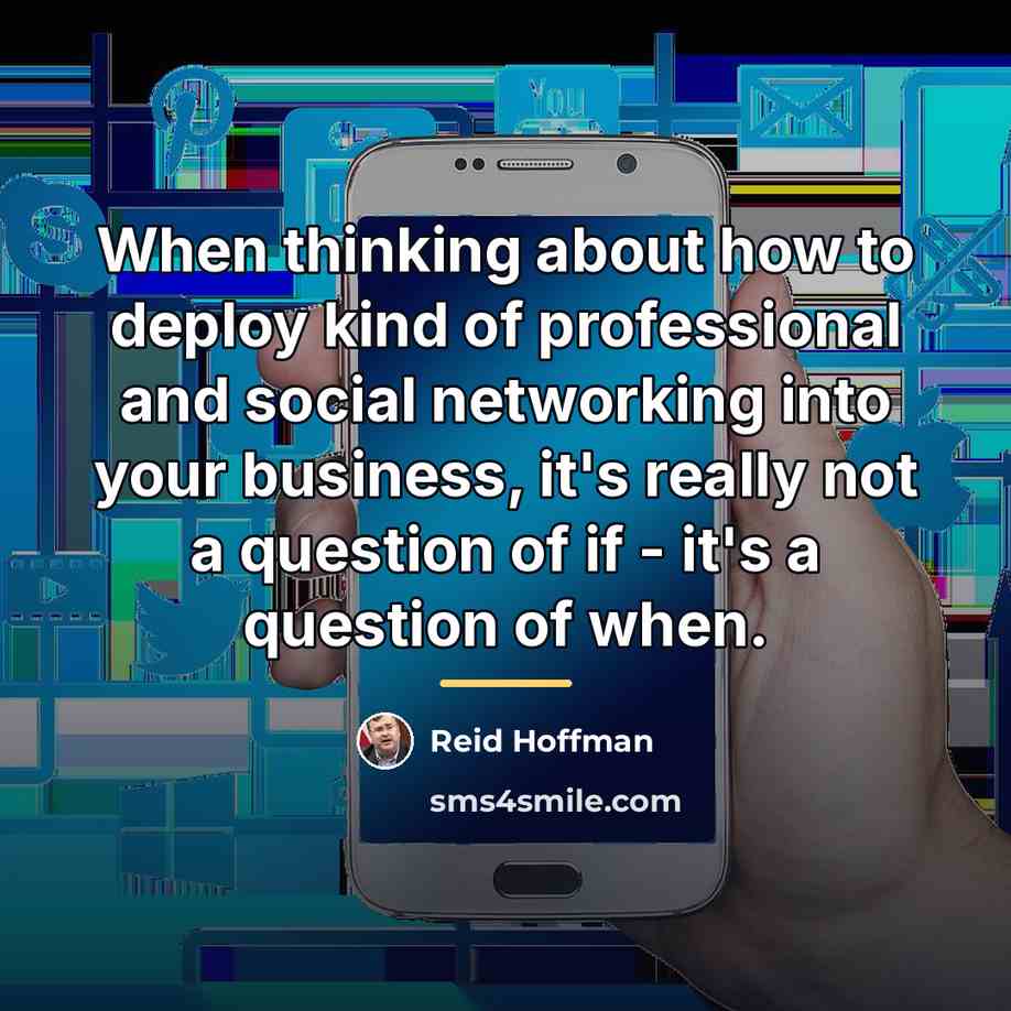 “When thinking about how to deploy kind of professional and…” quote by Reid Hoffman