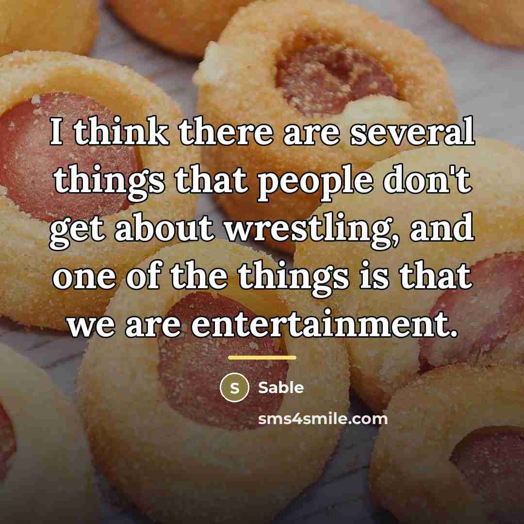 “I think there are several things that people don't get…” quote by Sable
