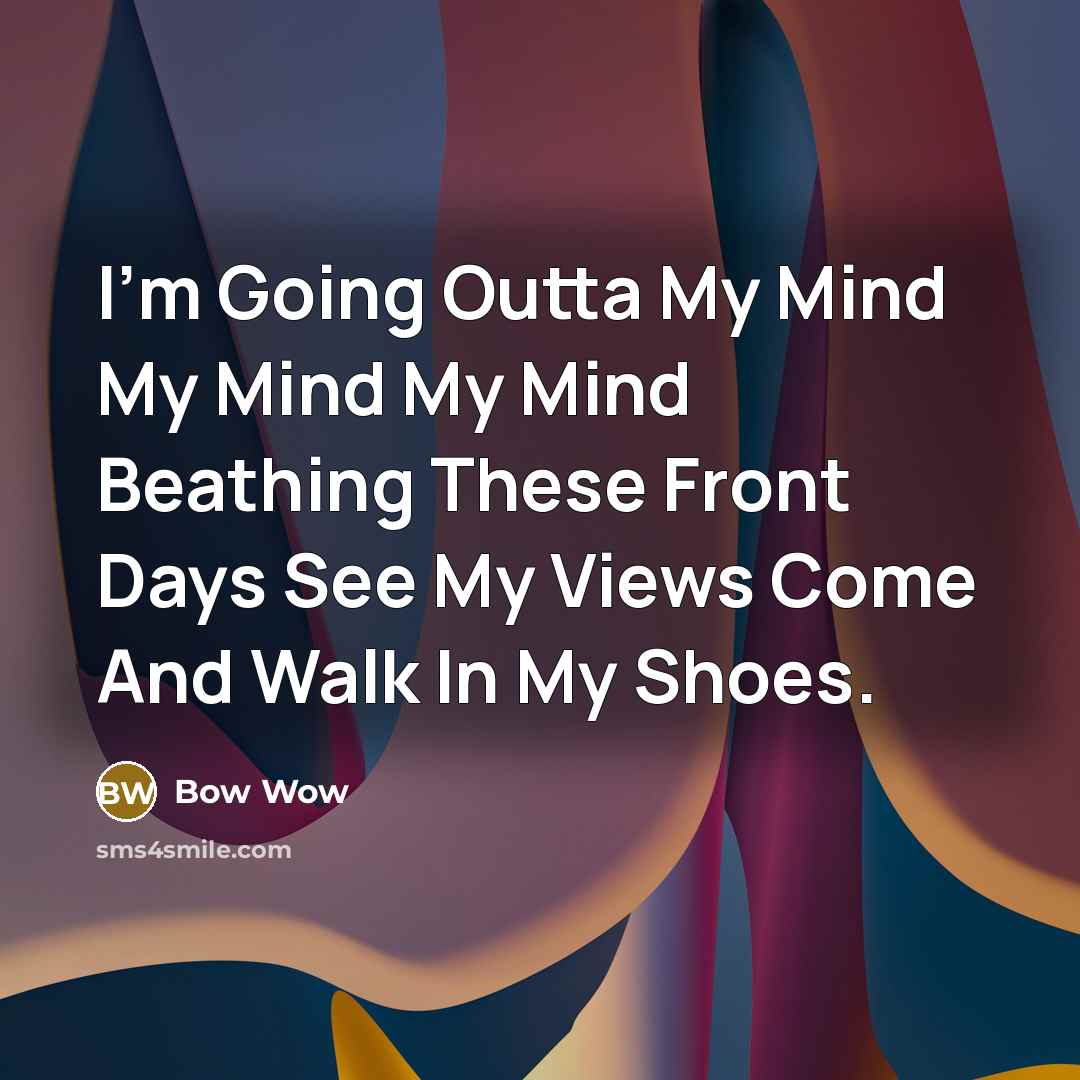 “I'm Going Outta My Mind My Mind My Mind Beathing…” quote by Bow Wow