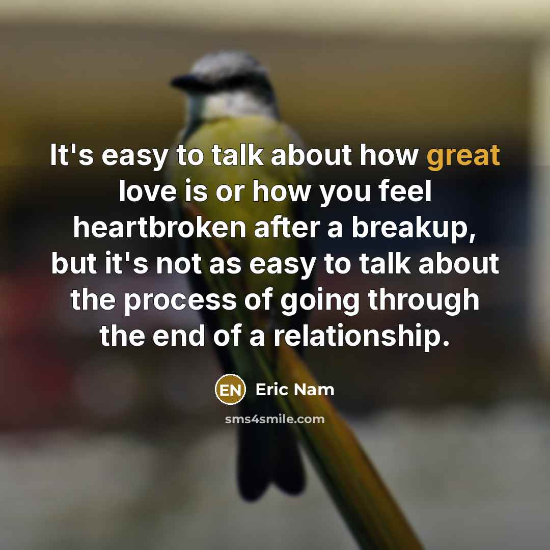 “It's easy to talk about how great love is or…” quote by Eric Nam