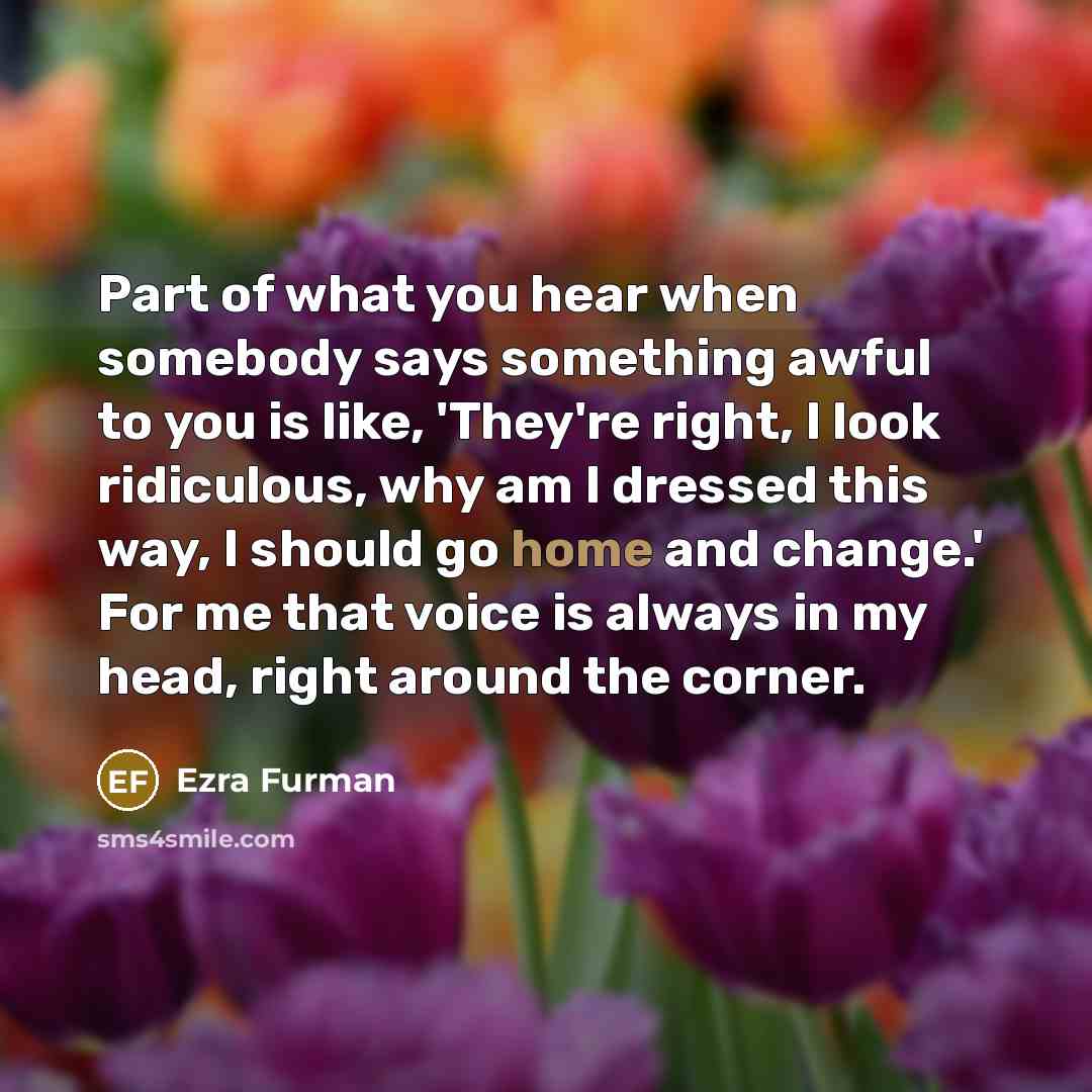 “Part of what you hear when somebody says something awful…” quote by Ezra Furman