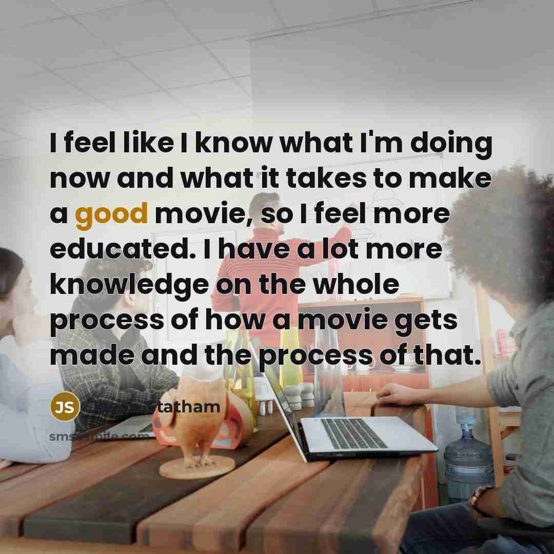 “I feel like I know what I'm doing now and…” quote by Jason Statham
