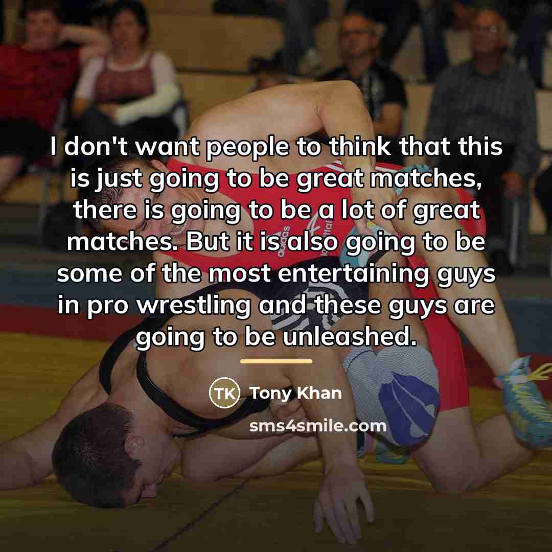 “I don't want people to think that this is just…” quote by Tony Khan
