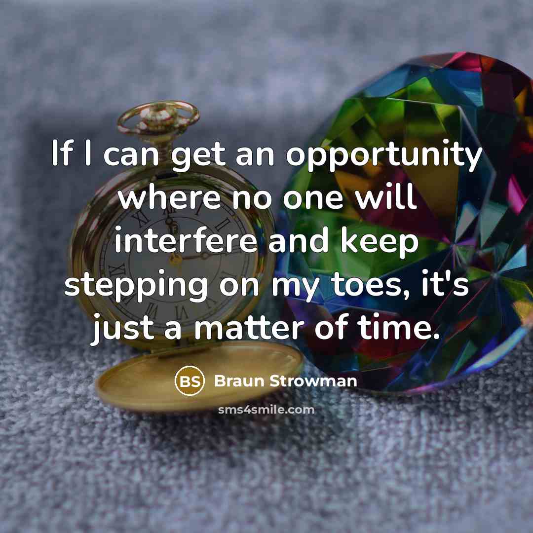 “If I can get an opportunity where no one will…” quote by Braun Strowman