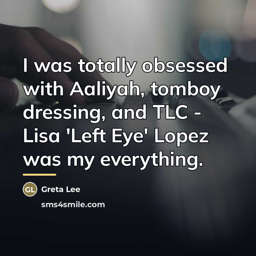 “I was totally obsessed with Aaliyah, tomboy dressing, and TLC…” quote by Greta Lee
