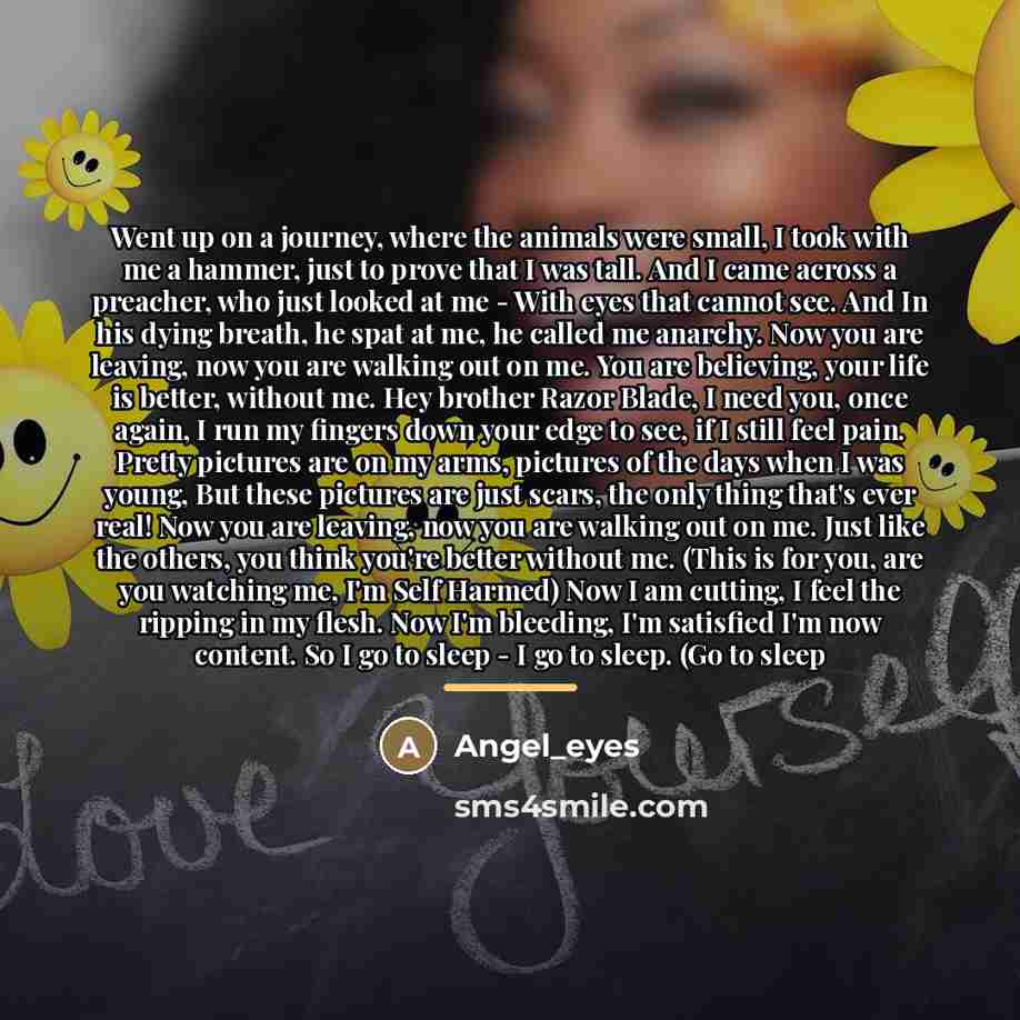 “Went up on a journey, where the animals were small,…” quote by Angel_eyes
