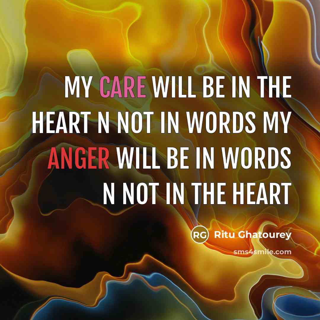 “My care will be in the heart n not in…” quote by Ritu Ghatourey