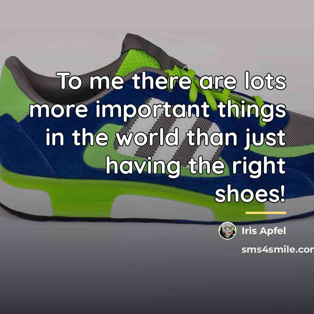 “To me there are lots more important things in the…” quote by Iris Apfel