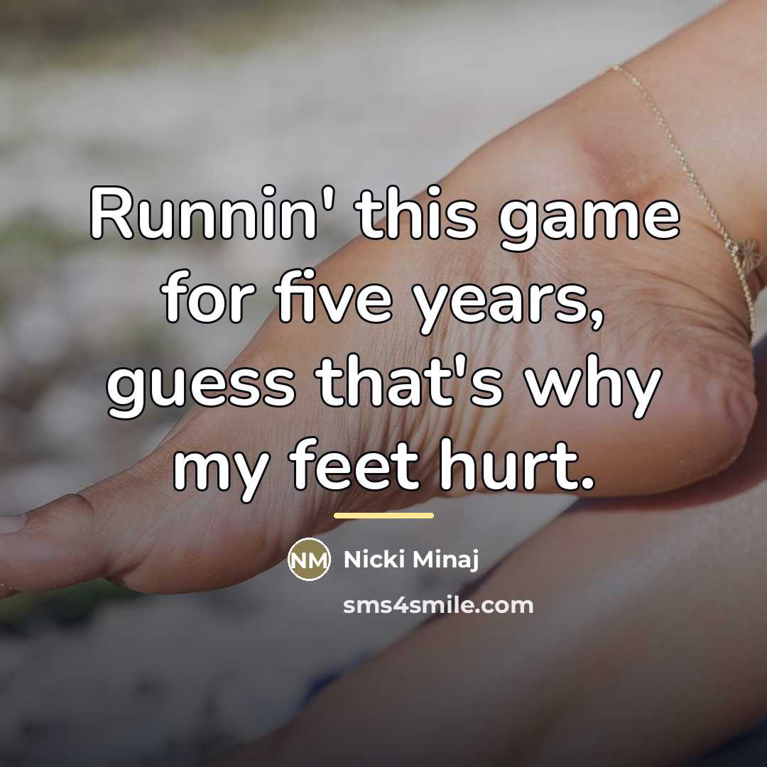 “Runnin' this game for five years, guess that's why my…” quote by Nicki Minaj