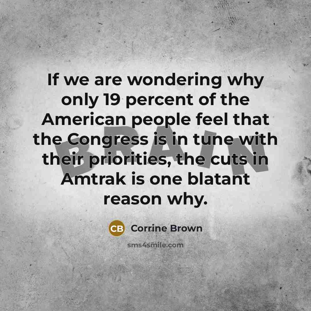 “If we are wondering why only 19 percent of the…” quote by Corrine Brown