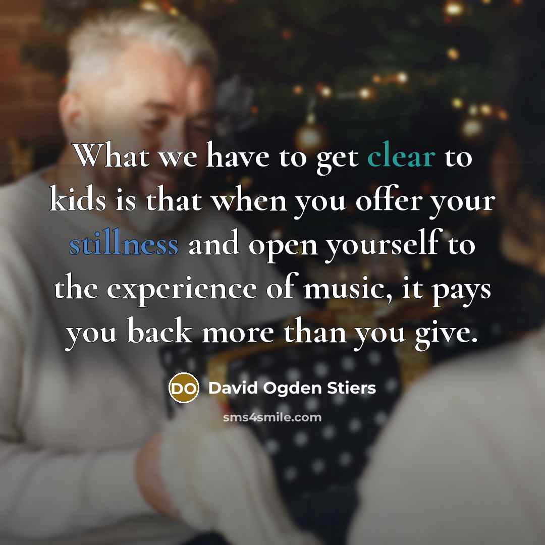 “What we have to get clear to kids is that…” quote by David Ogden Stiers