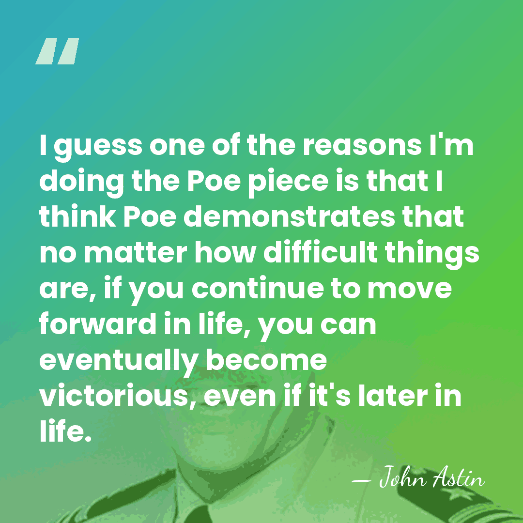 I guess one of the reasons I'm doing the Poe piece is&hellip; - John Astin