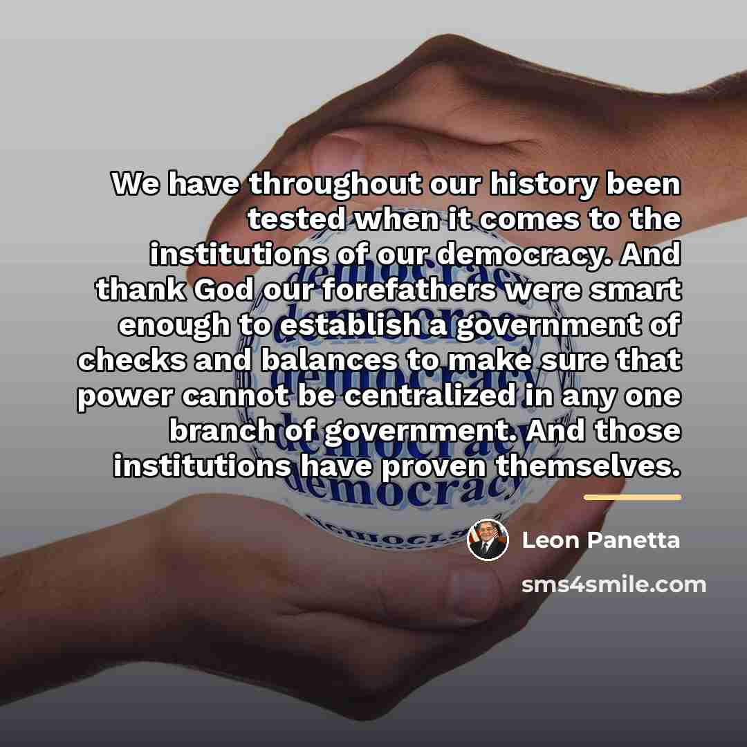“We have throughout our history been tested when it comes…” quote by Leon Panetta