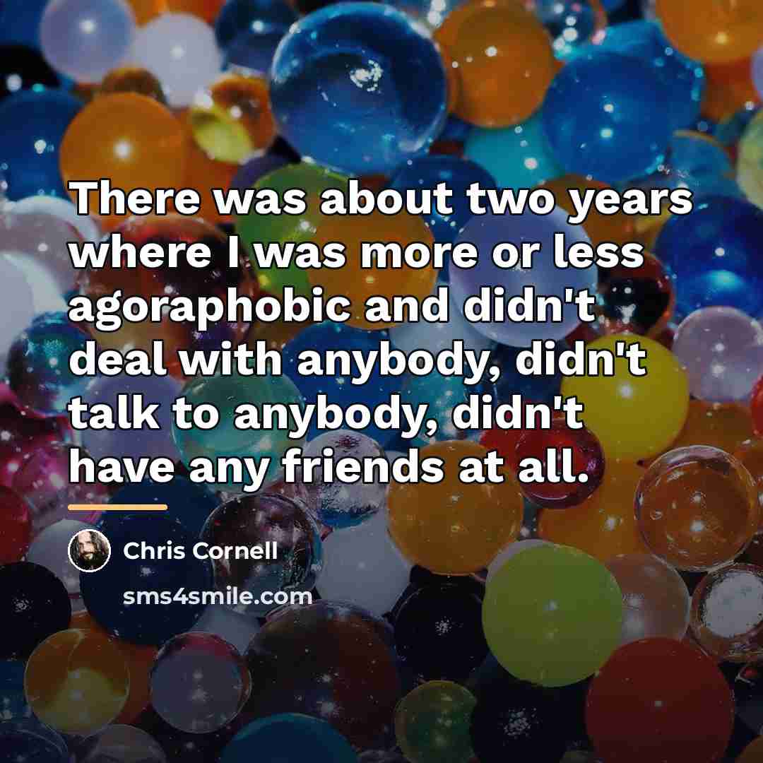 “There was about two years where I was more or…” quote by Chris Cornell