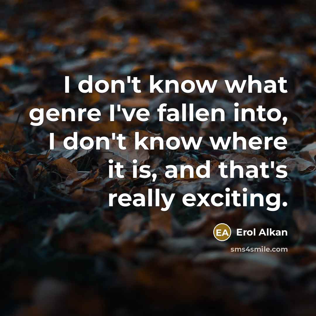 “I don't know what genre I've fallen into, I don't…” quote by Erol Alkan