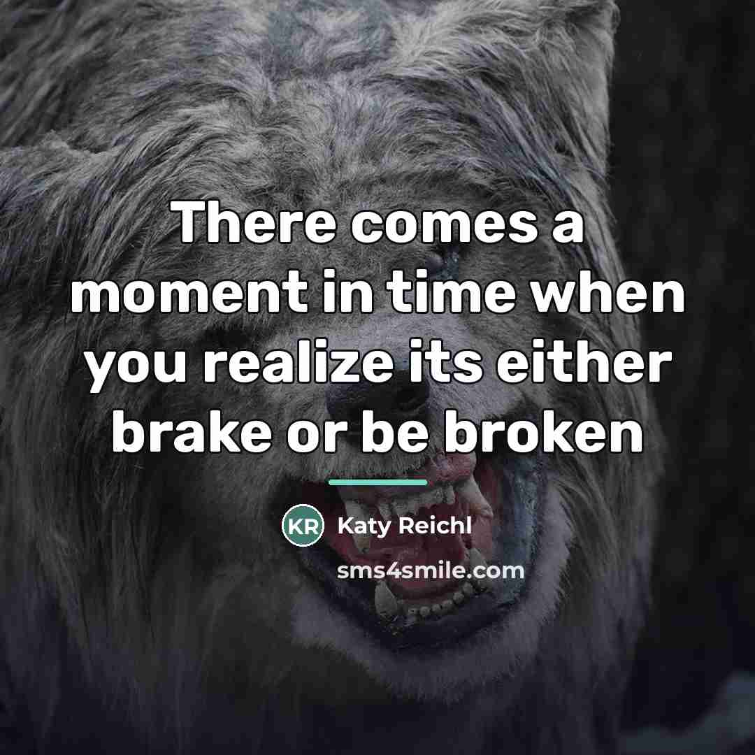 “There comes a moment in time when you realize its…” quote by Katy Reichl