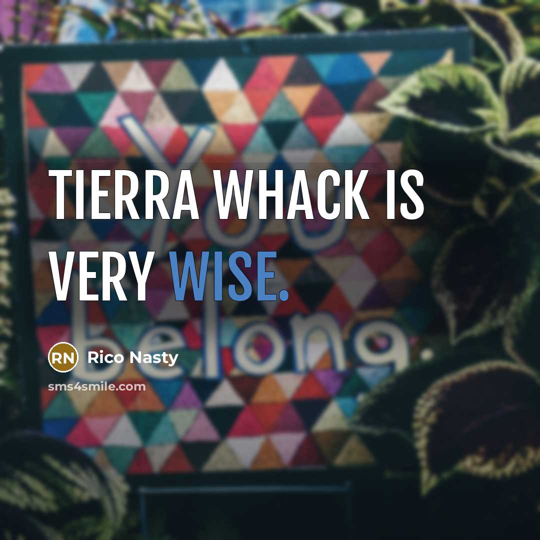 “Tierra Whack is very wise.…” quote by Rico Nasty