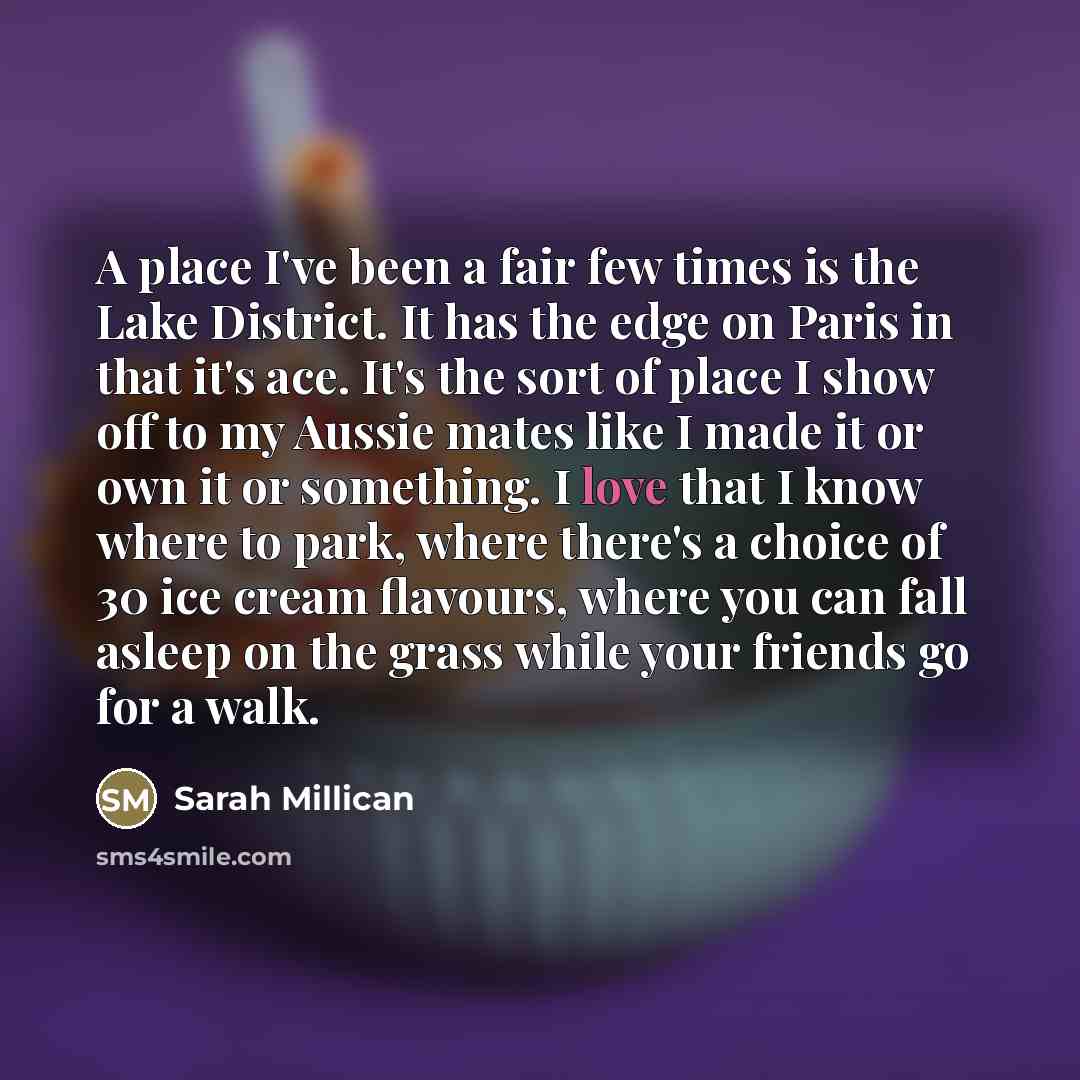 “A place I've been a fair few times is the…” quote by Sarah Millican