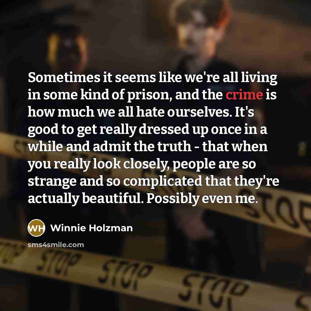 “Sometimes it seems like we're all living in some kind…” quote by Winnie Holzman
