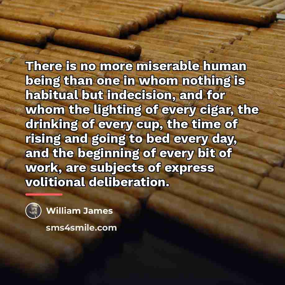 “There is no more miserable human being than one in…” quote by William James