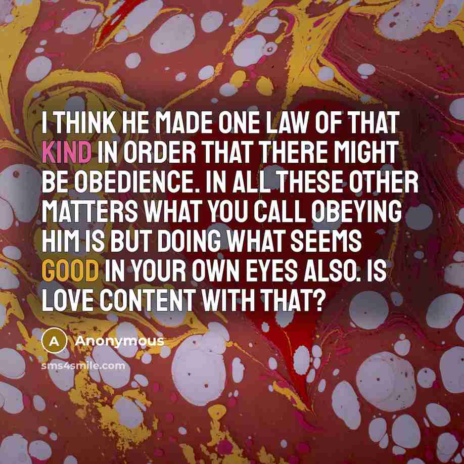 “I think He made one law of that kind in…” quote by Anonymous