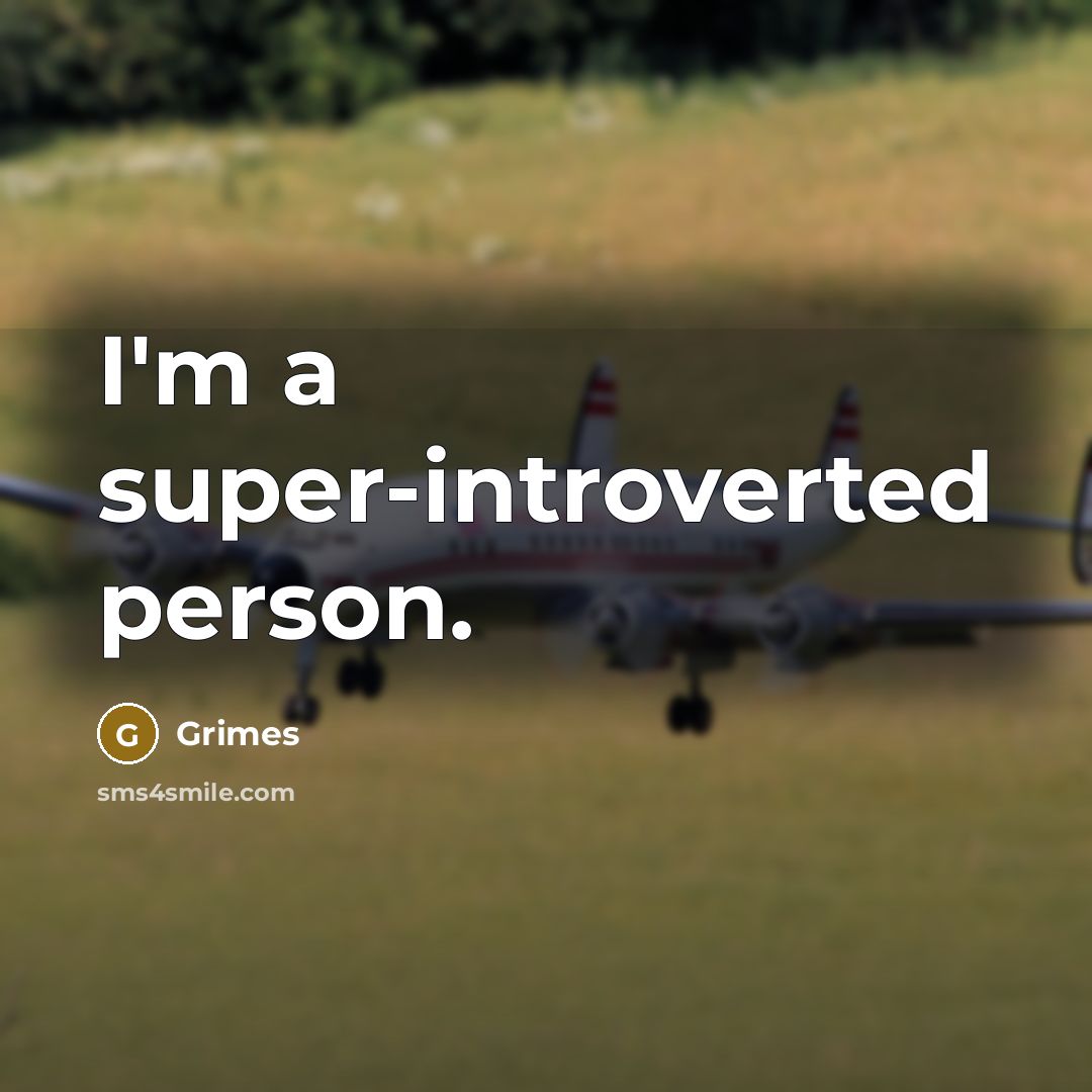 “I'm a super-introverted person.…” quote by Grimes