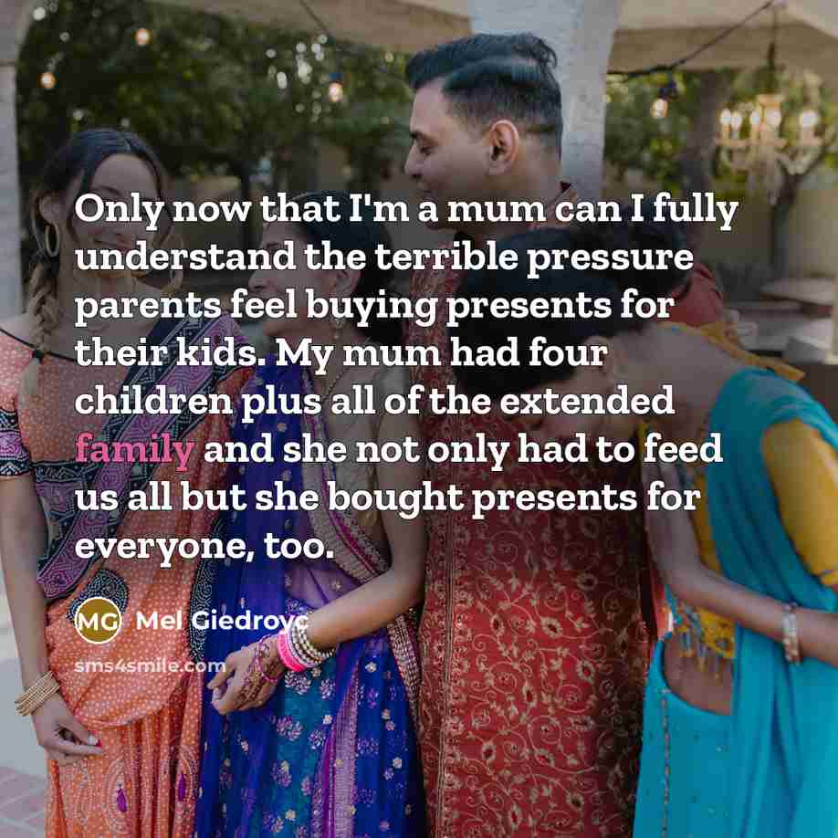 “Only now that I'm a mum can I fully understand…” quote by Mel Giedroyc