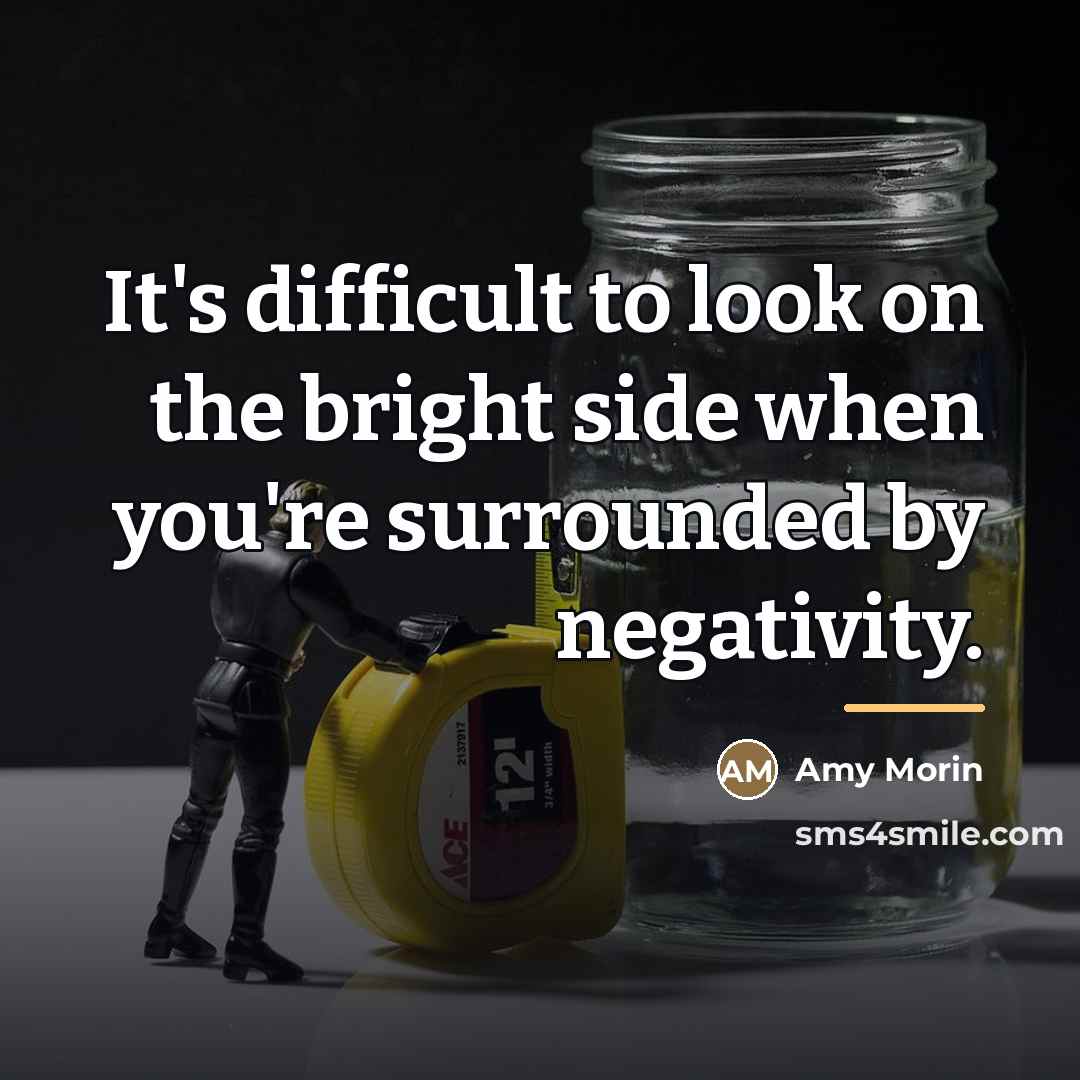 “It's difficult to look on the bright side when you're…” quote by Amy Morin