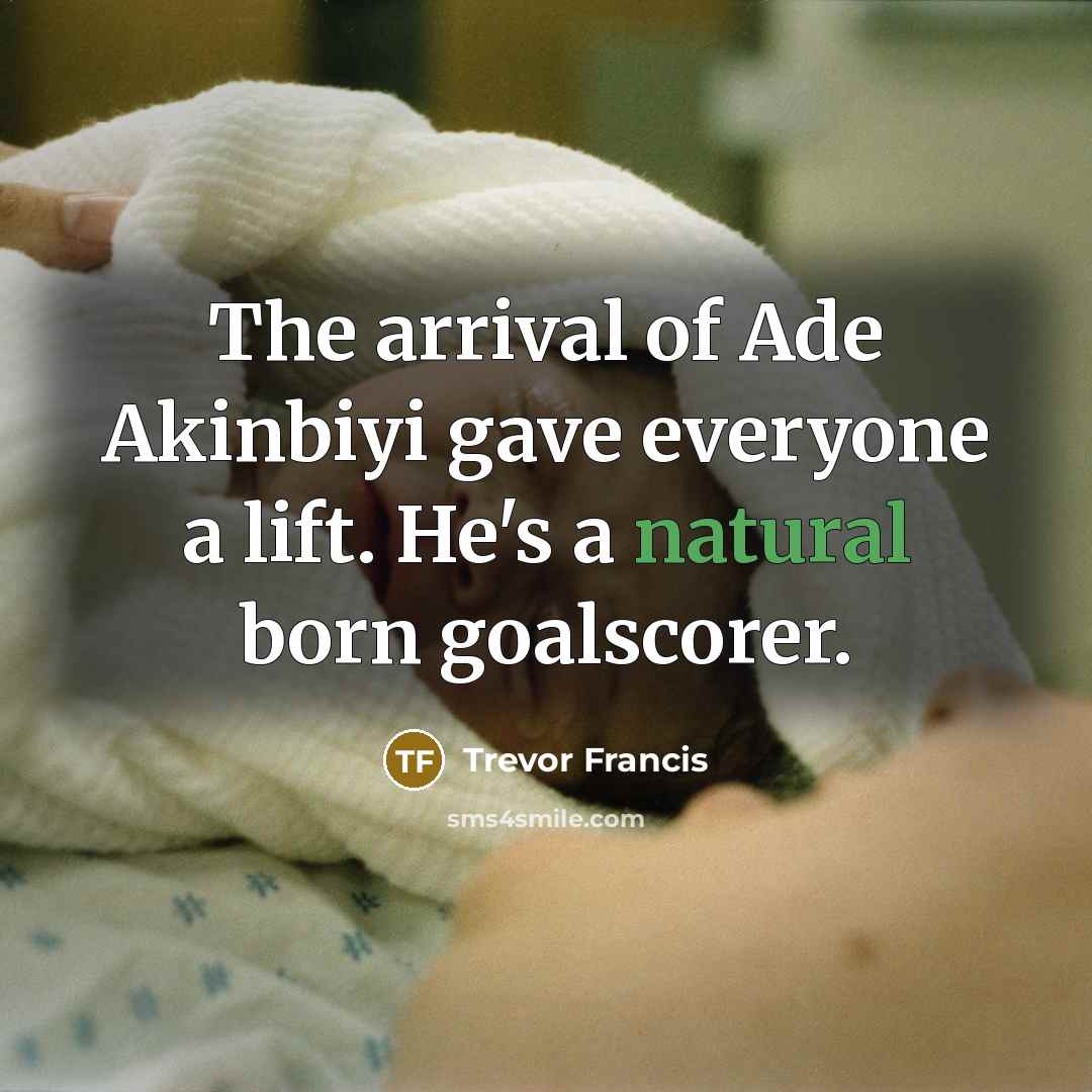 “The arrival of Ade Akinbiyi gave everyone a lift. He's a natural born goalscorer.” quote by Trevor Francis