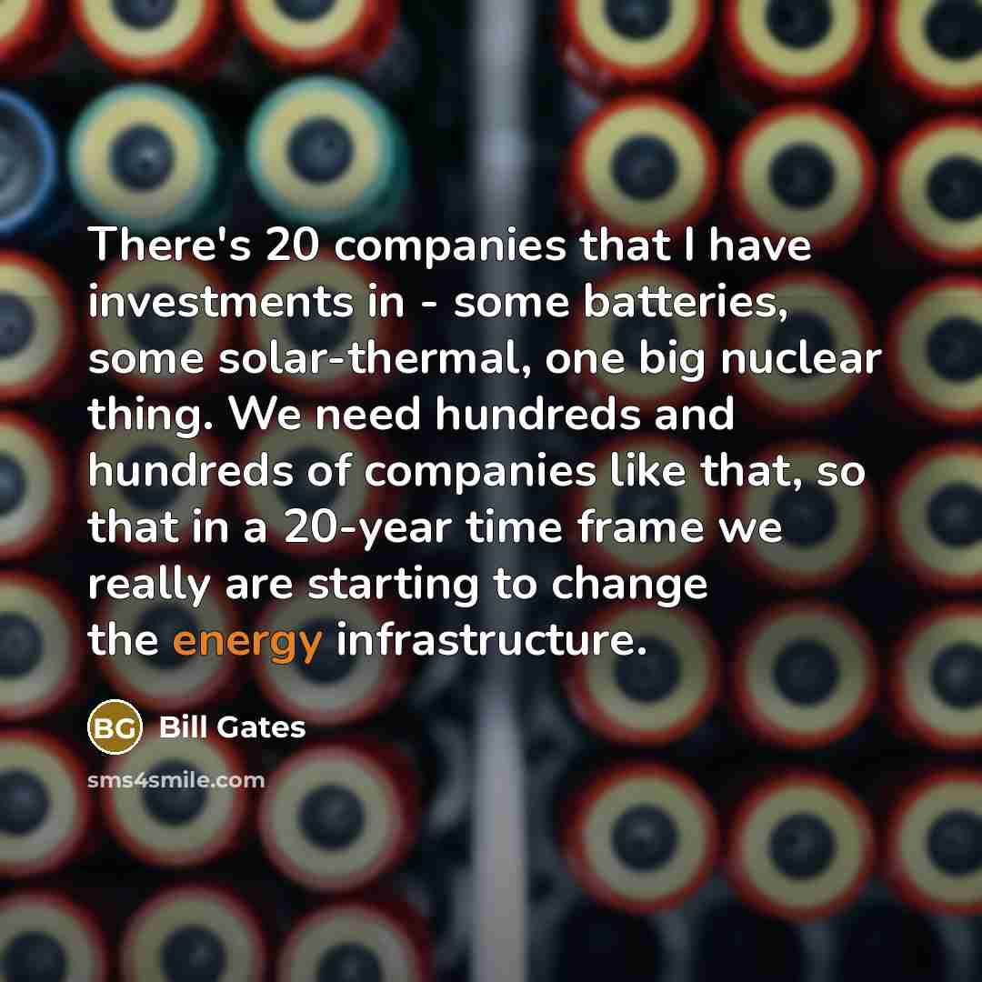 “There's 20 companies that I have investments in - some…” quote by Bill Gates