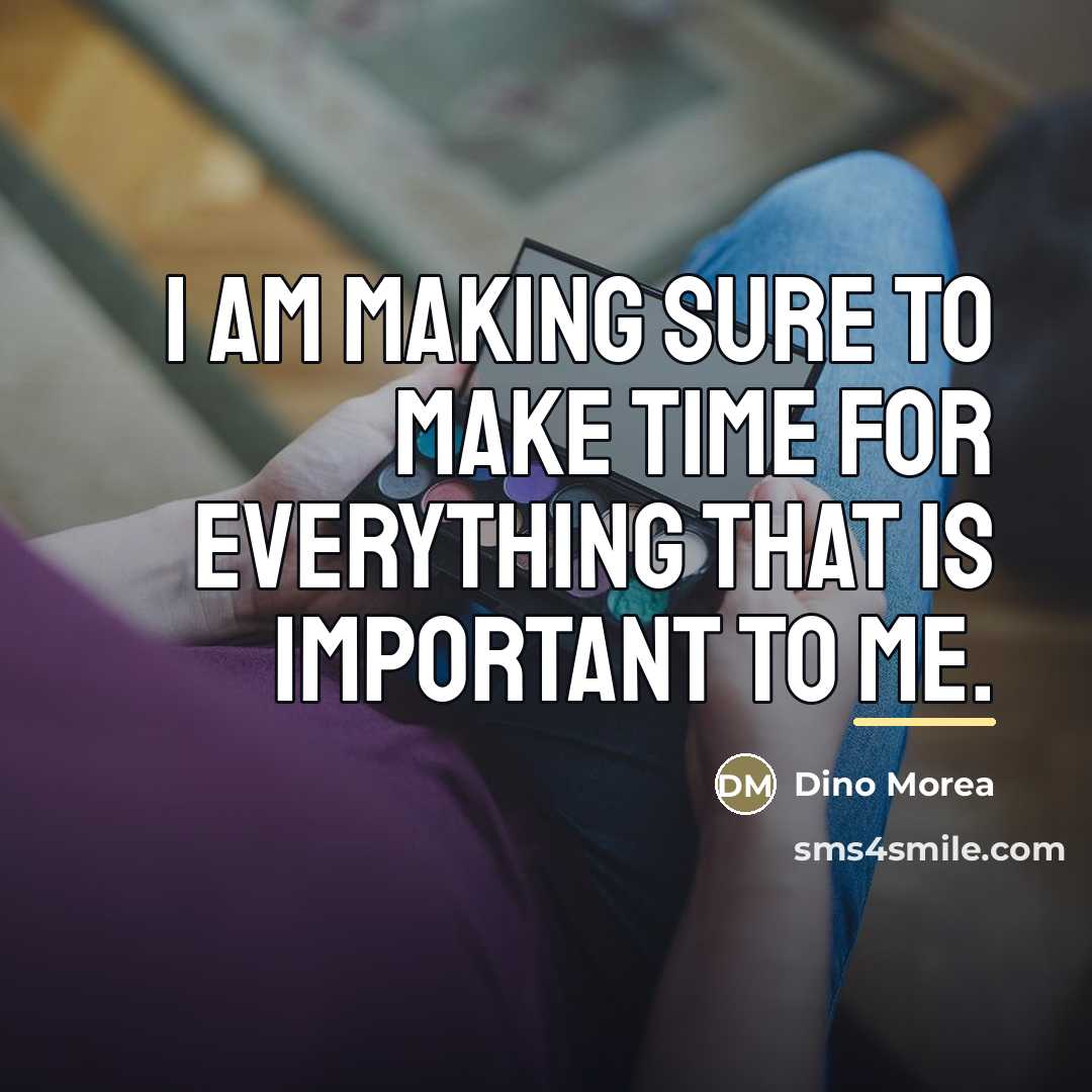 “I am making sure to make time for everything that…” quote by Dino Morea