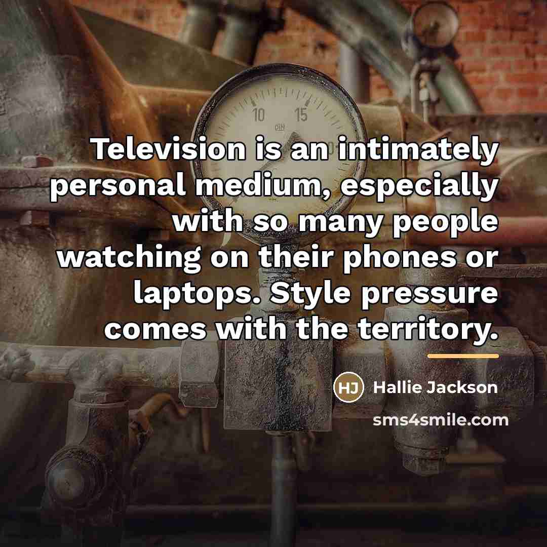 “Television is an intimately personal medium, especially with so many…” quote by Hallie Jackson