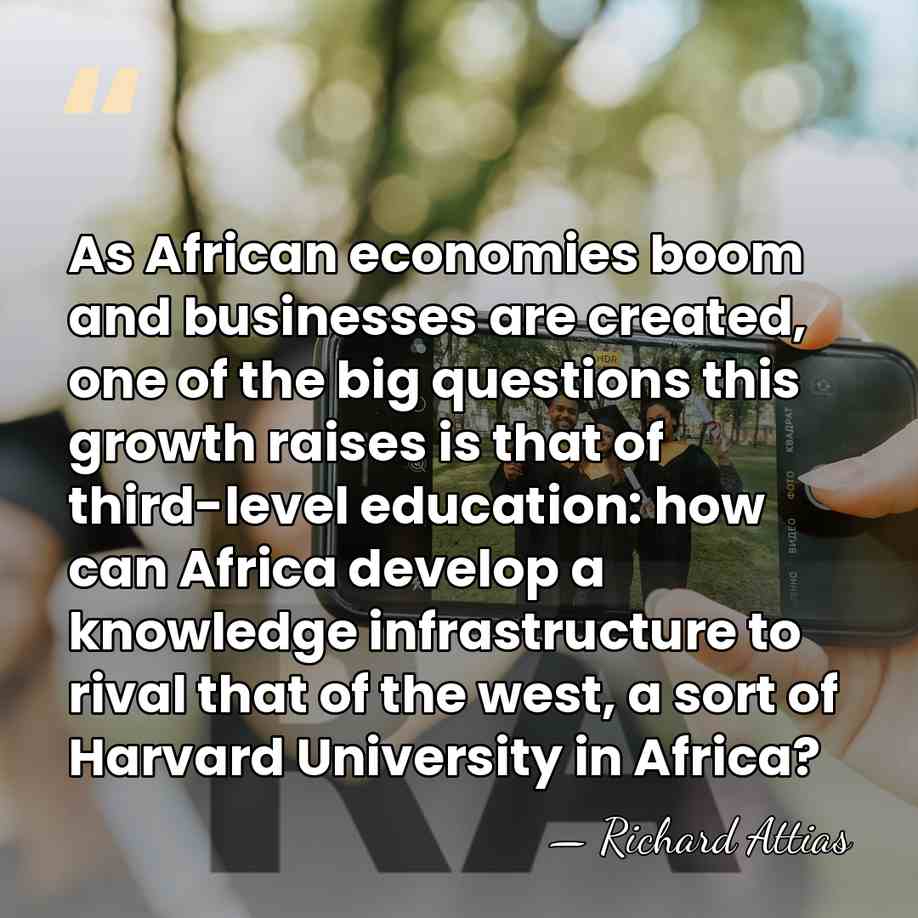 As African economies boom and businesses are created, one of the big&hellip; - Richard Attias