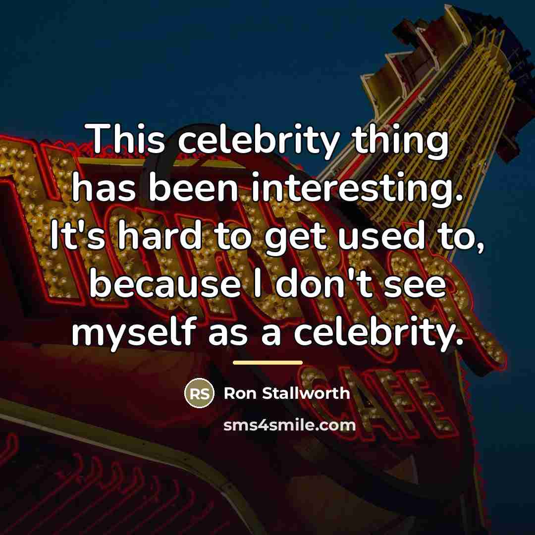 “This celebrity thing has been interesting. It's hard to get…” quote by Ron Stallworth