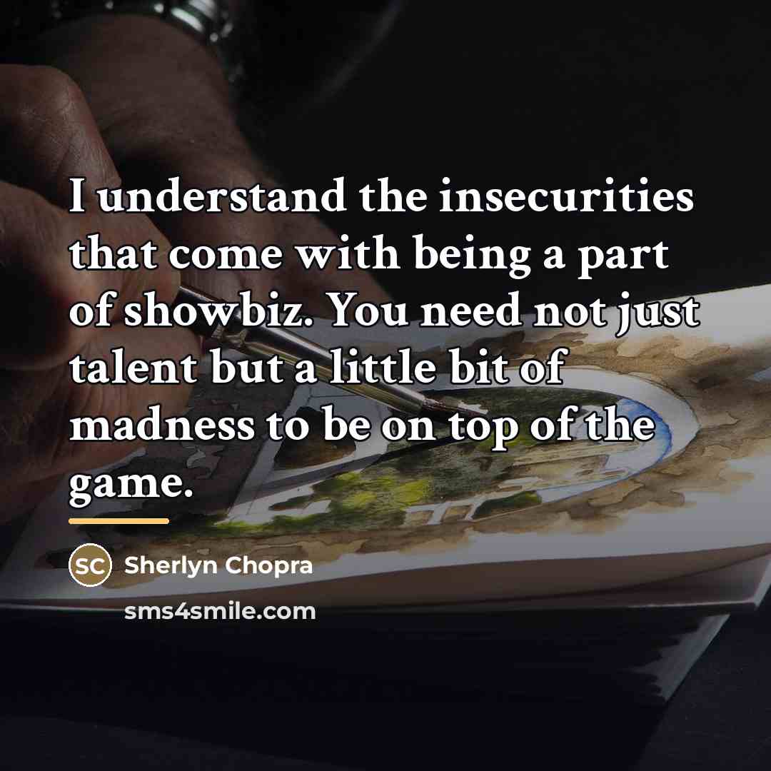 “I understand the insecurities that come with being a part…” quote by Sherlyn Chopra