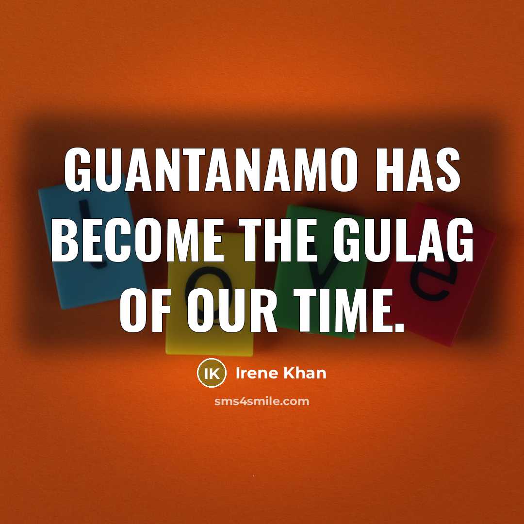 “Guantanamo has become the gulag of our time.…” quote by Irene Khan