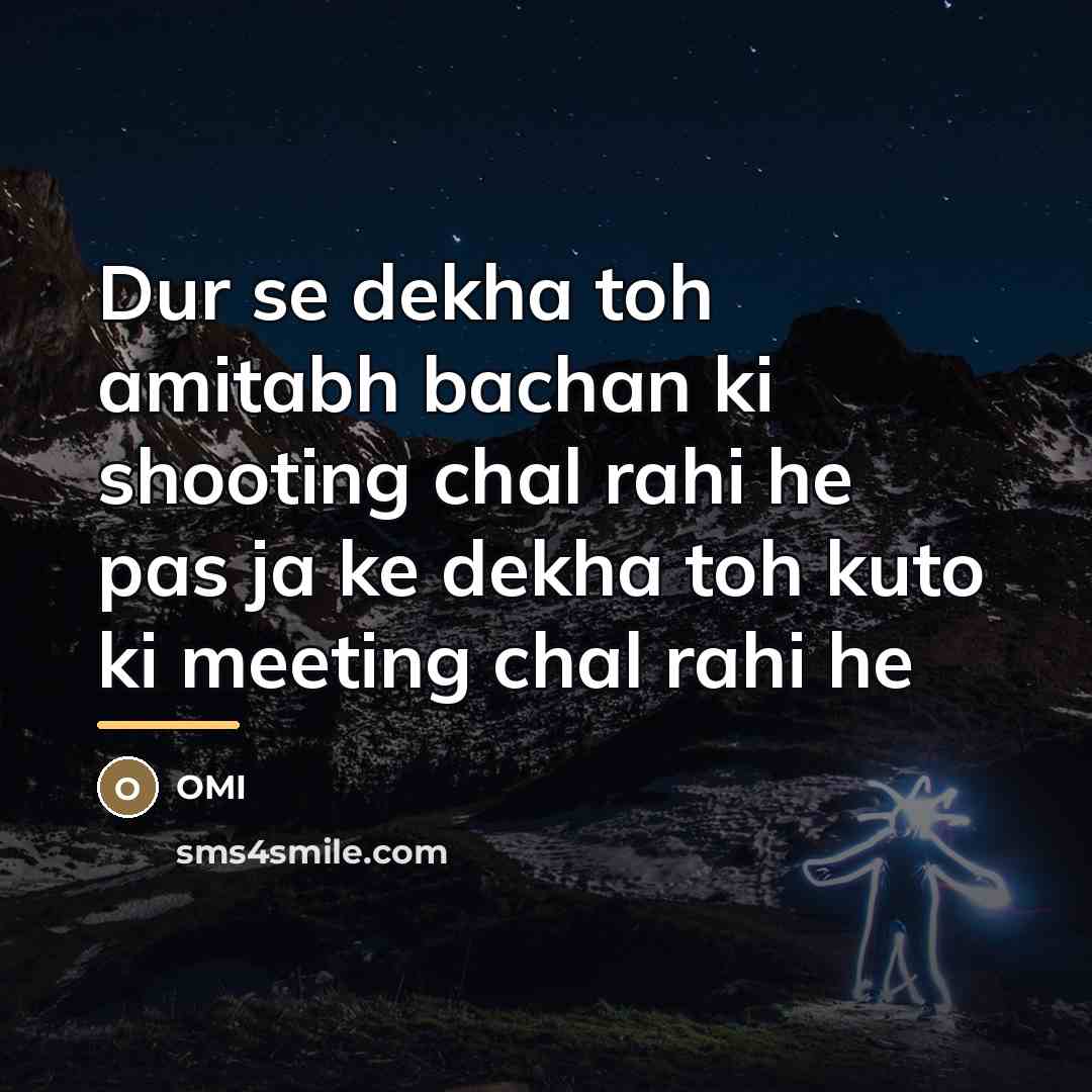 “Dur se dekha toh amitabh bachan ki shooting chal rahi…” quote by Omi