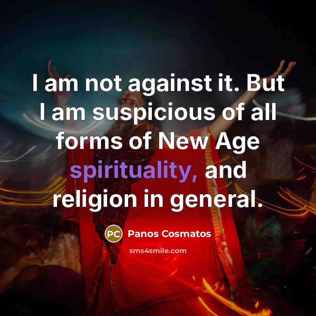 “I am not against it. But I am suspicious of…” quote by Panos Cosmatos