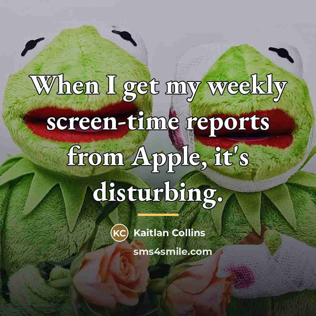 “When I get my weekly screen-time reports from Apple, it's…” quote by Kaitlan Collins