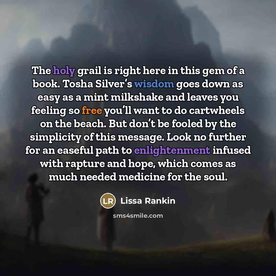 “The holy grail is right here in this gem of…” quote by Lissa Rankin