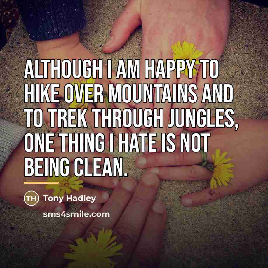 “Although I am happy to hike over mountains and to…” quote by Tony Hadley