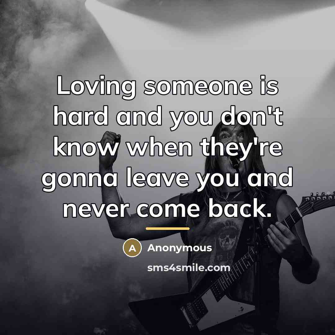 “Loving someone is hard and you don't know when they're…” quote by Anonymous