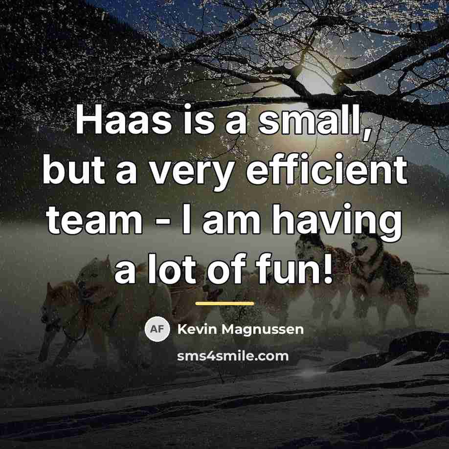 “Haas is a small, but a very efficient team -…” quote by Kevin Magnussen