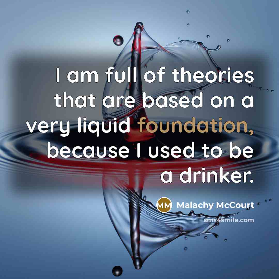 “I am full of theories that are based on a…” quote by Malachy McCourt