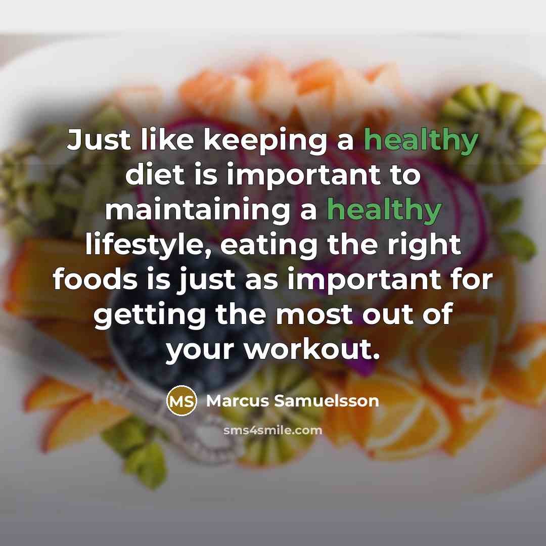 “Just like keeping a healthy diet is important to maintaining…” quote by Marcus Samuelsson